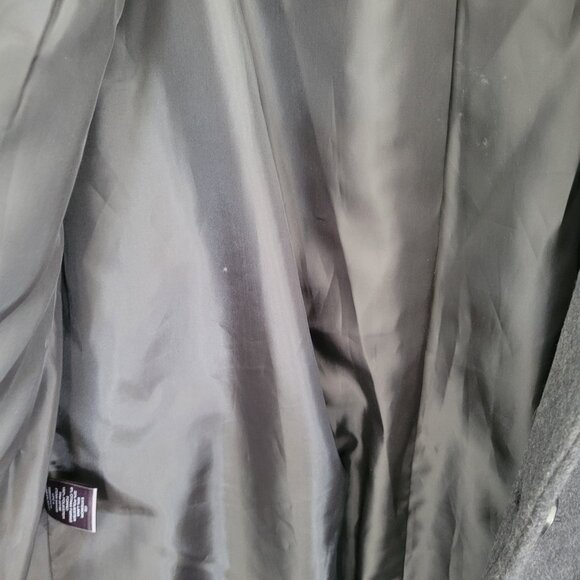 London Fog Women's Black Pea Coat 60% Wool Blend - Picture 8 of 9